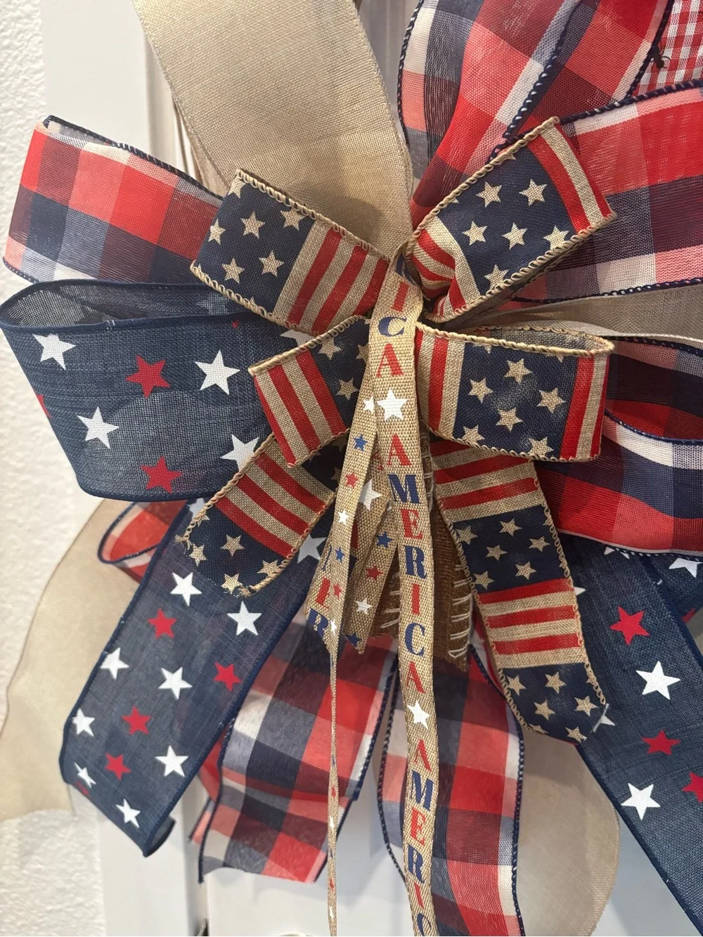 XLHurricane Patriotic Multi-seasonal Bow Country Farmhouse Americana Final Sale